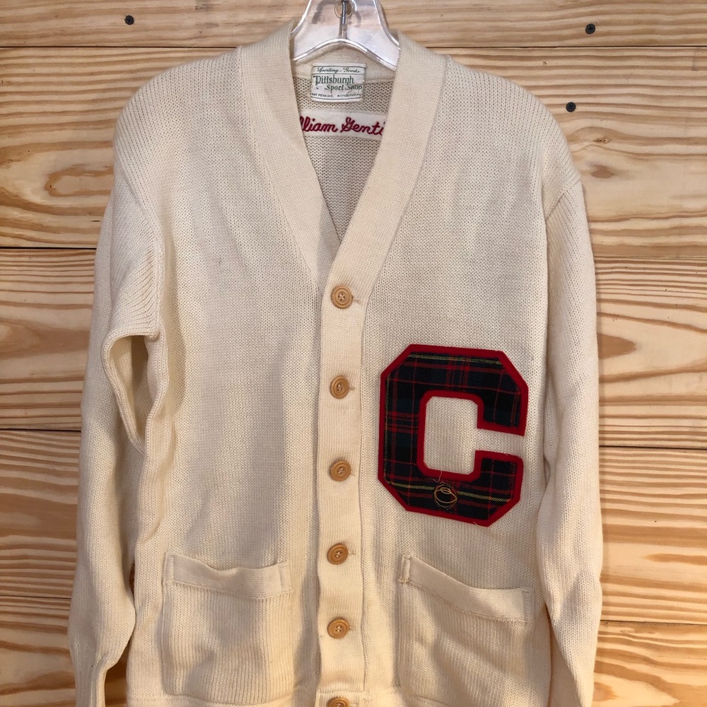 VTG WOOL LETTERMAN VARSITY SWEATER SIZE 40
